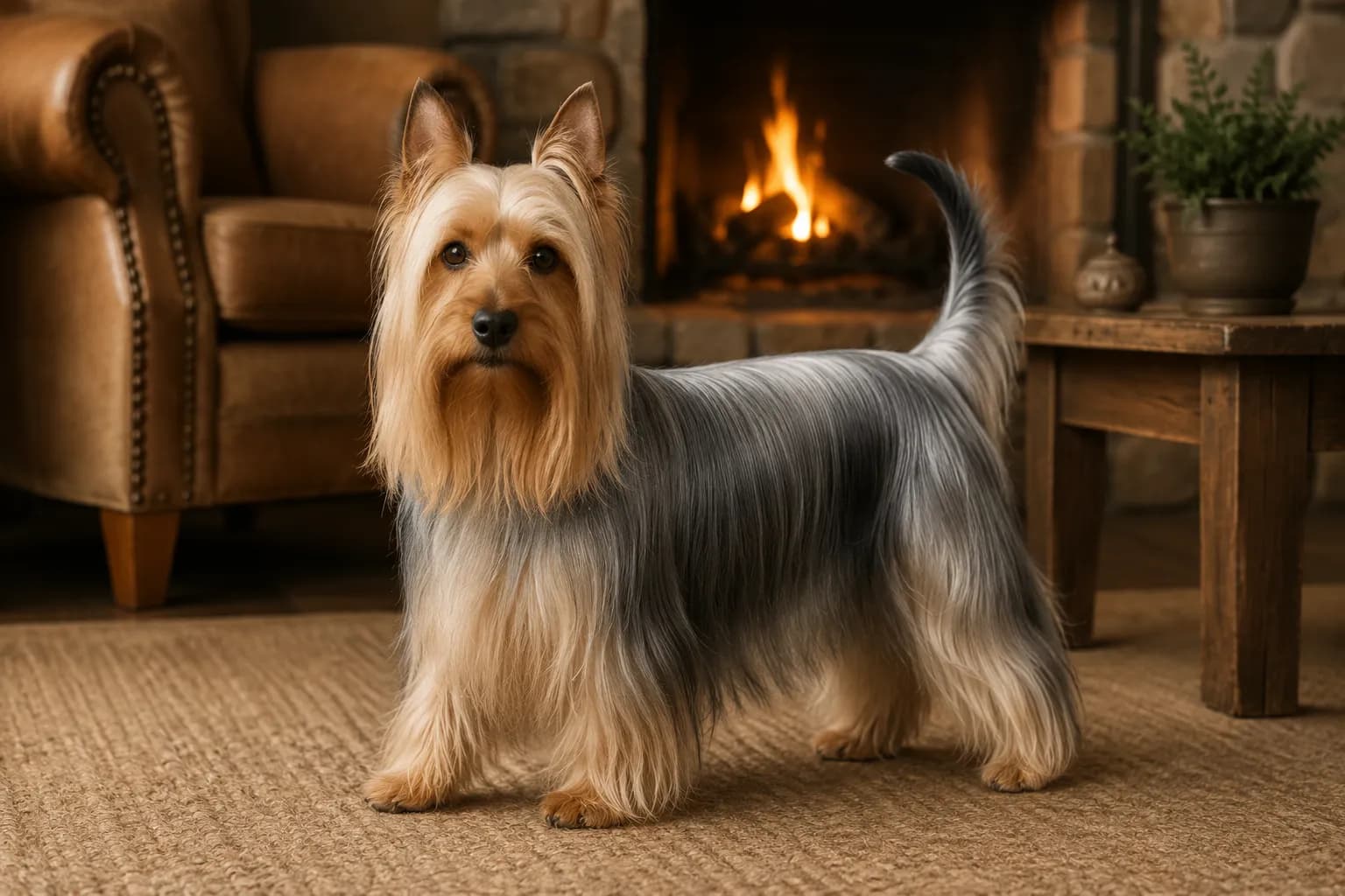 Silky Terrier dog